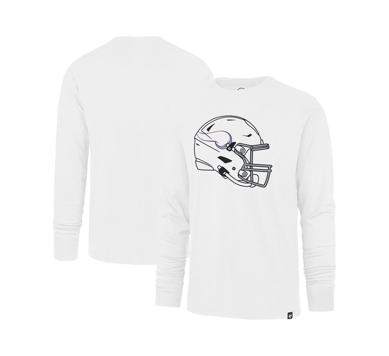 Мужская футболка с длинным рукавом '47 Brand White Minnesota Vikings Imprint
