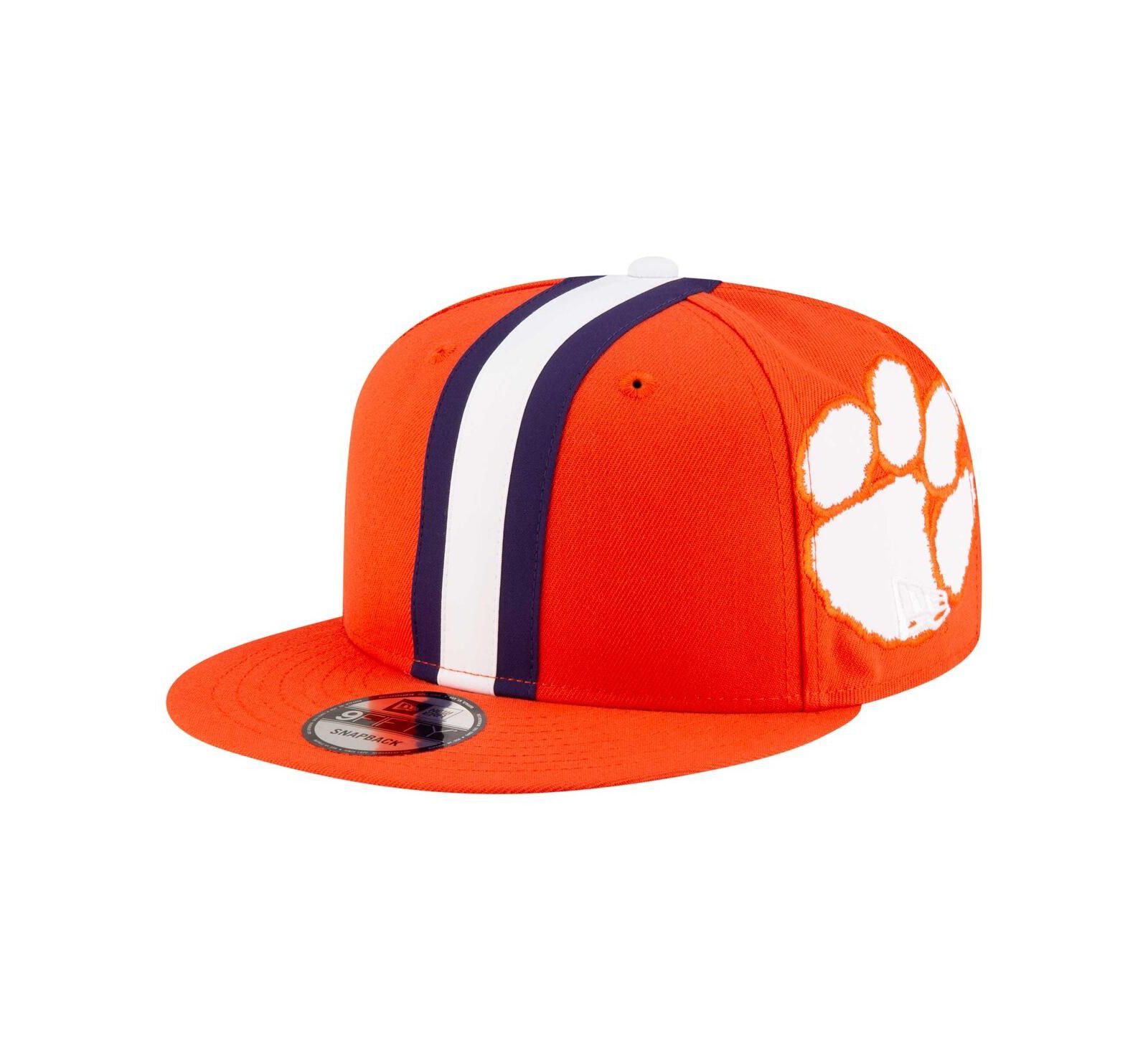 Кепка New Era Men's Orange Clemson Tigers Helmet 9FIFTY, snapback