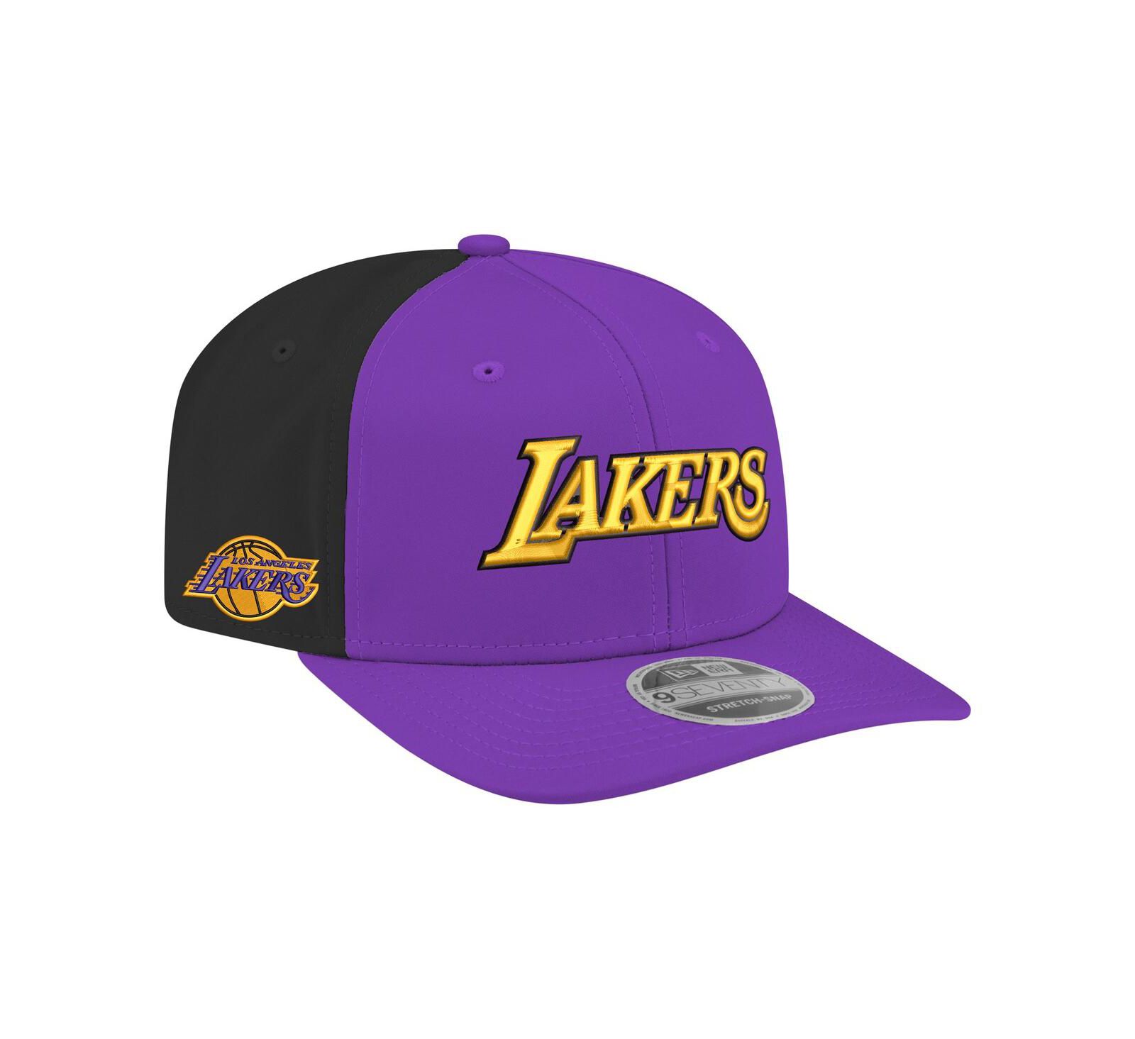 Мужская кепка New Era Los Angeles Lakers Statement Edition Hook 9SEVENTY Stretch-Snap фиолетовая