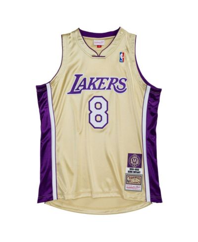 Джерси Mitchell & Ness Men's Kobe Bryant Gold Los Angeles Lakers Hall of Fame Class of 2020 8 Authentic