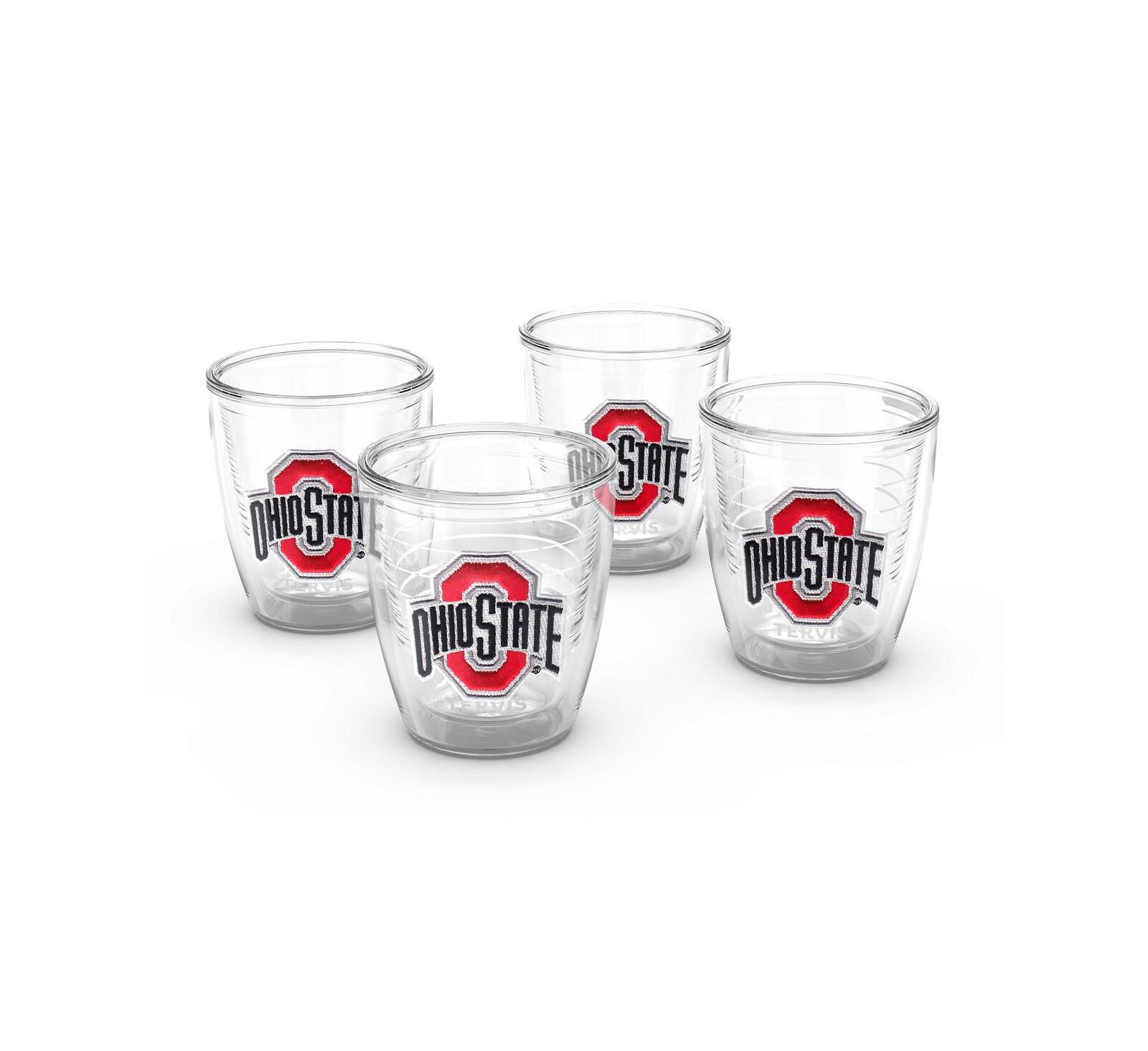 Tervis Tumbler Ohio State Buckeyes 4-Pack 12oz. Emblem Tumbler Set
