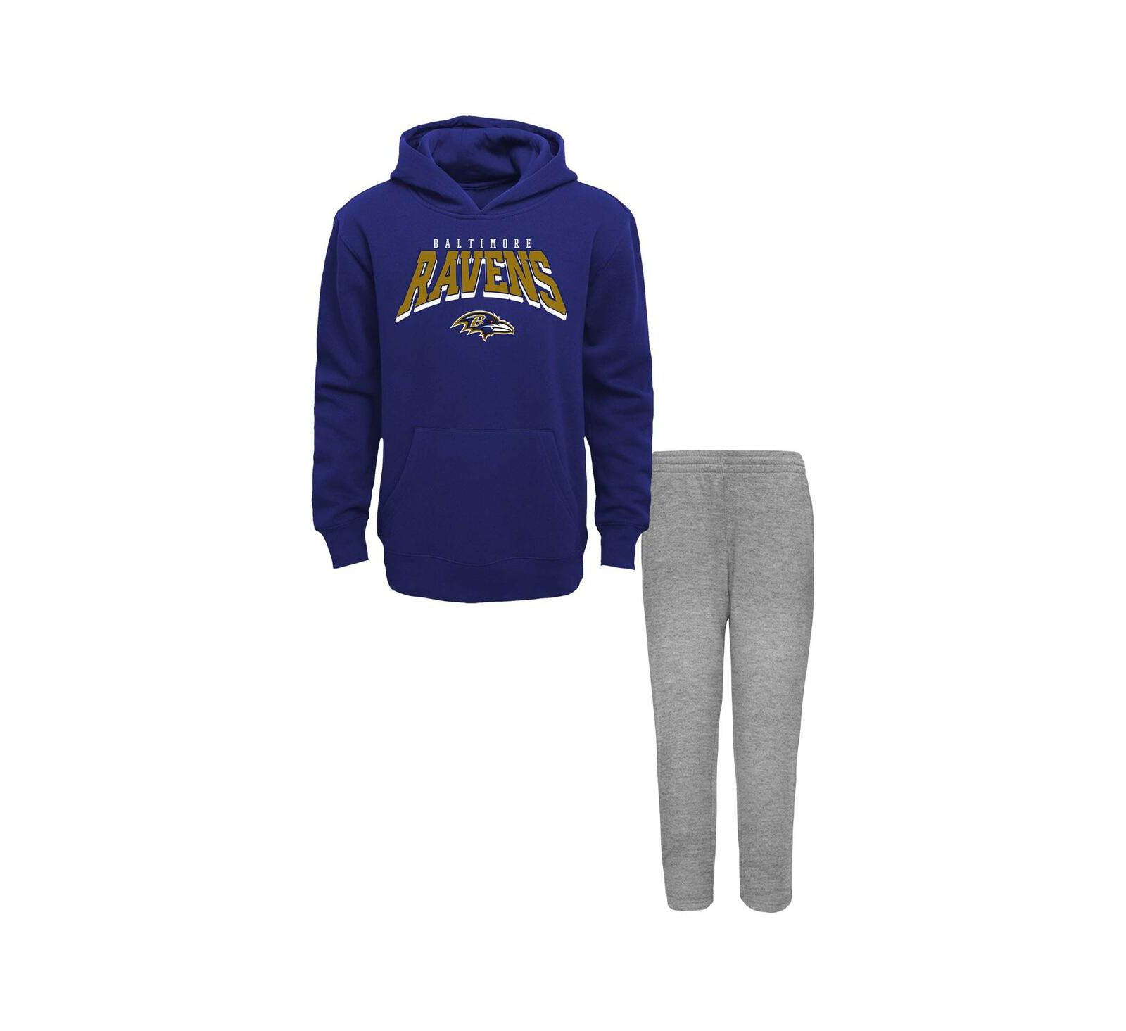 Детский комплект из 2 предметов Outerstuff Baltimore Ravens: флисовое худи и спортивные штаны