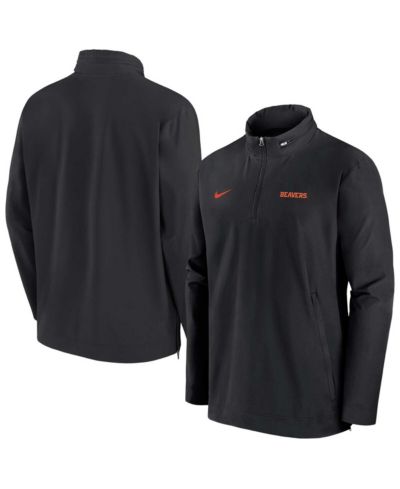 Nike Мужская куртка-худи Nike Oregon State Beavers 2024 Sideline Coach Quarter-Zip Black