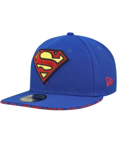 Мужская кепка New Era Blue Superman 59FIFTY Fitted