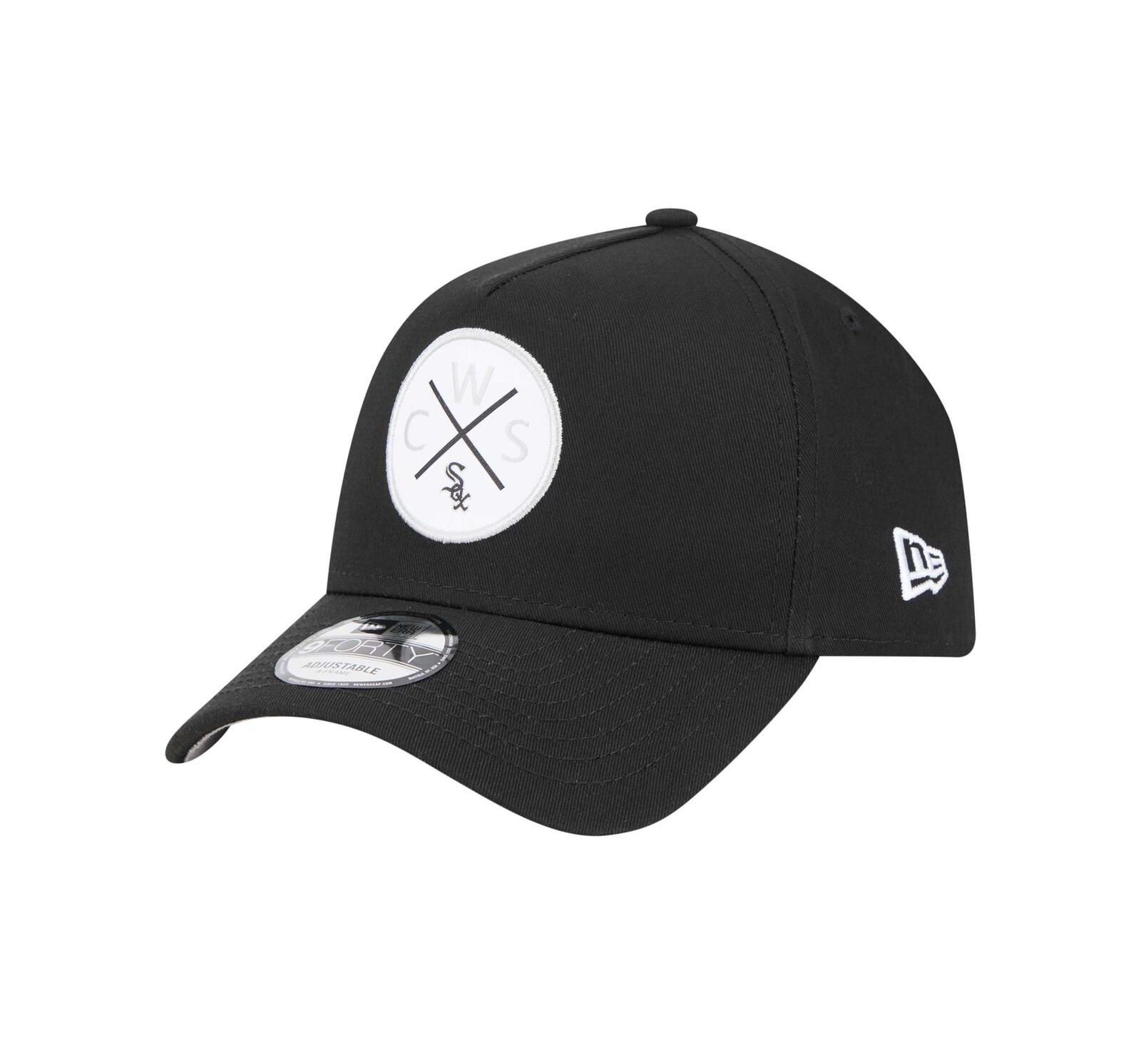 New Era Мужская кепка 9FORTY A-Frame регулируемая, Chicago White Sox, черная