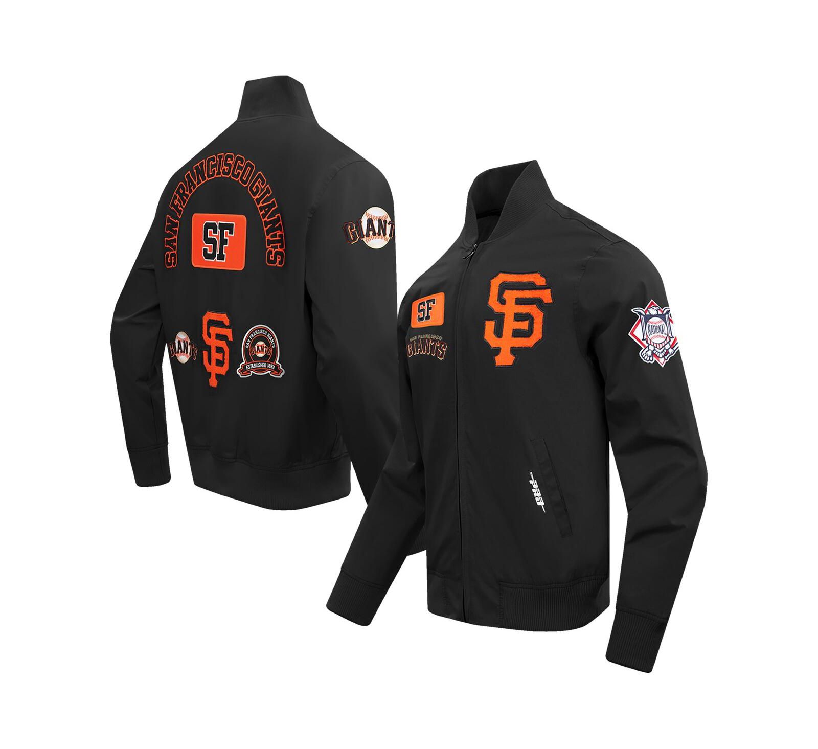 Pro Standard Men's Black San Francisco Giants Area Code Twill Full-Zip Jacket