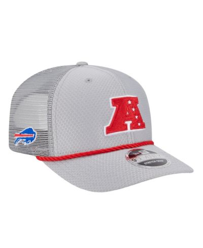 Мужская кепка New Era Gray Buffalo Bills 2025 Pro Bowl 9SEVENTY Stretch-Snap