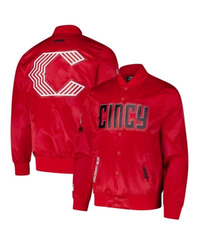 Мужская атласная куртка Pro Standard Cincinnati Reds City Connect на кнопках, красная