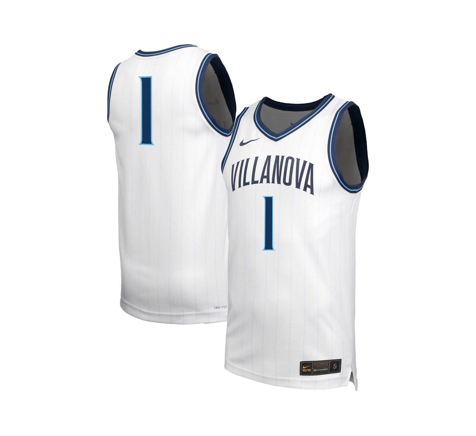 Nike Men's White Villanova Wildcats 1 Retro Replica Basketball Jersey