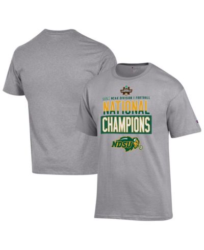 Champion Men's Gray NDSU Bison 2024 NCAA FCS Football National Champions Locker Room T-Shirt