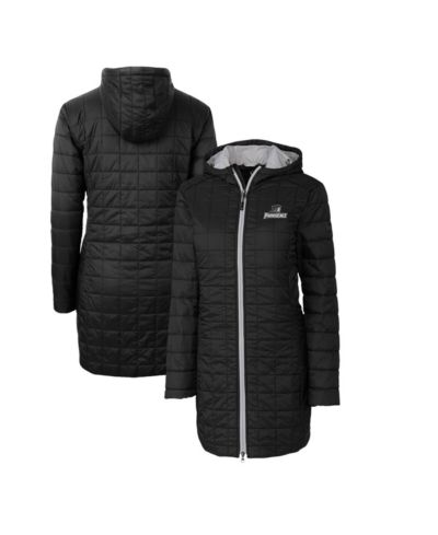 Cutter & Buck Women's Black Providence Friars Rainier PrimaLoft Hooded Long Coat