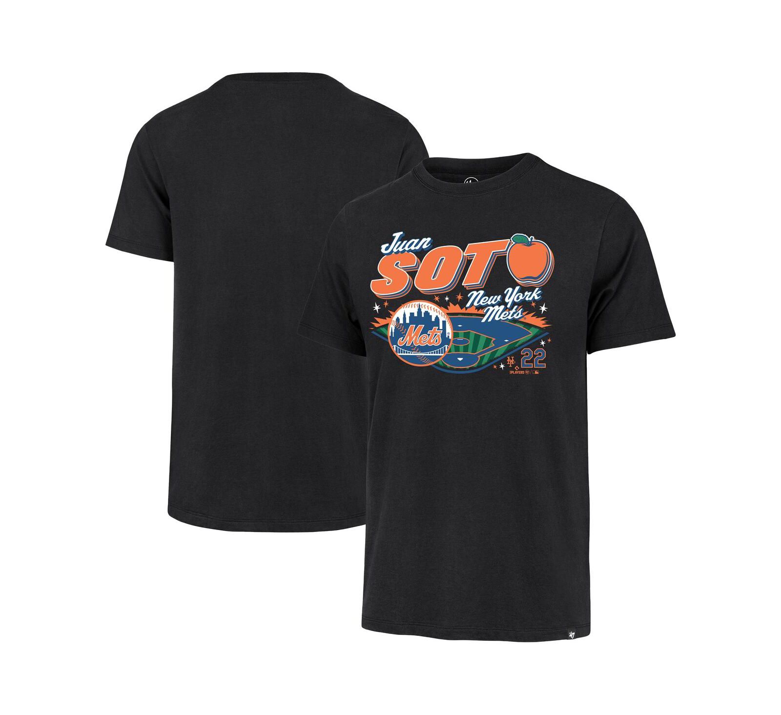 Мужская футболка '47 Brand Juan Soto New York Mets Graphic, черная