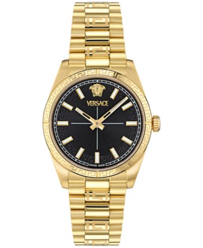 Женские часы Versace Swiss Millenyium с золотым напылением, 32mm