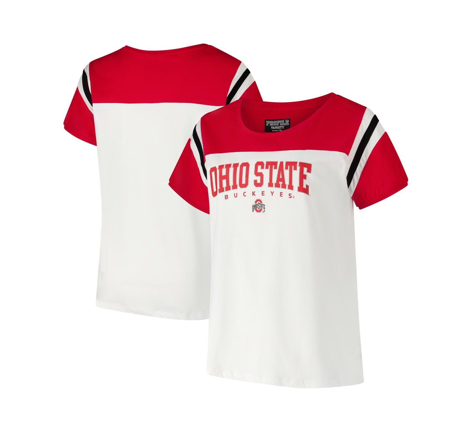 Женская футболка Fanatics Ohio State Buckeyes Winning Gear Plus Size в цвете White