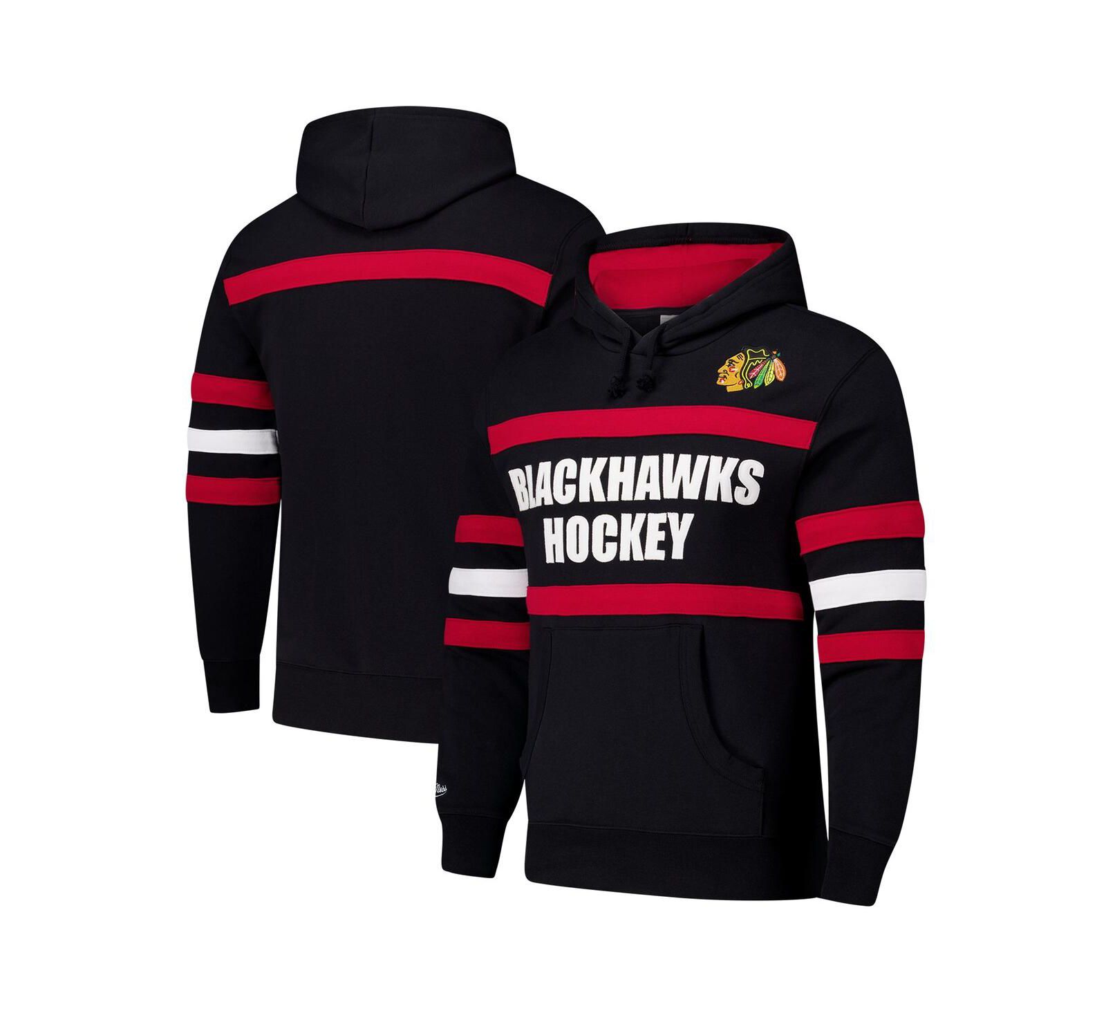 Mitchell & Ness Мужское худи Chicago Blackhawks Head Coach Slogan, черный