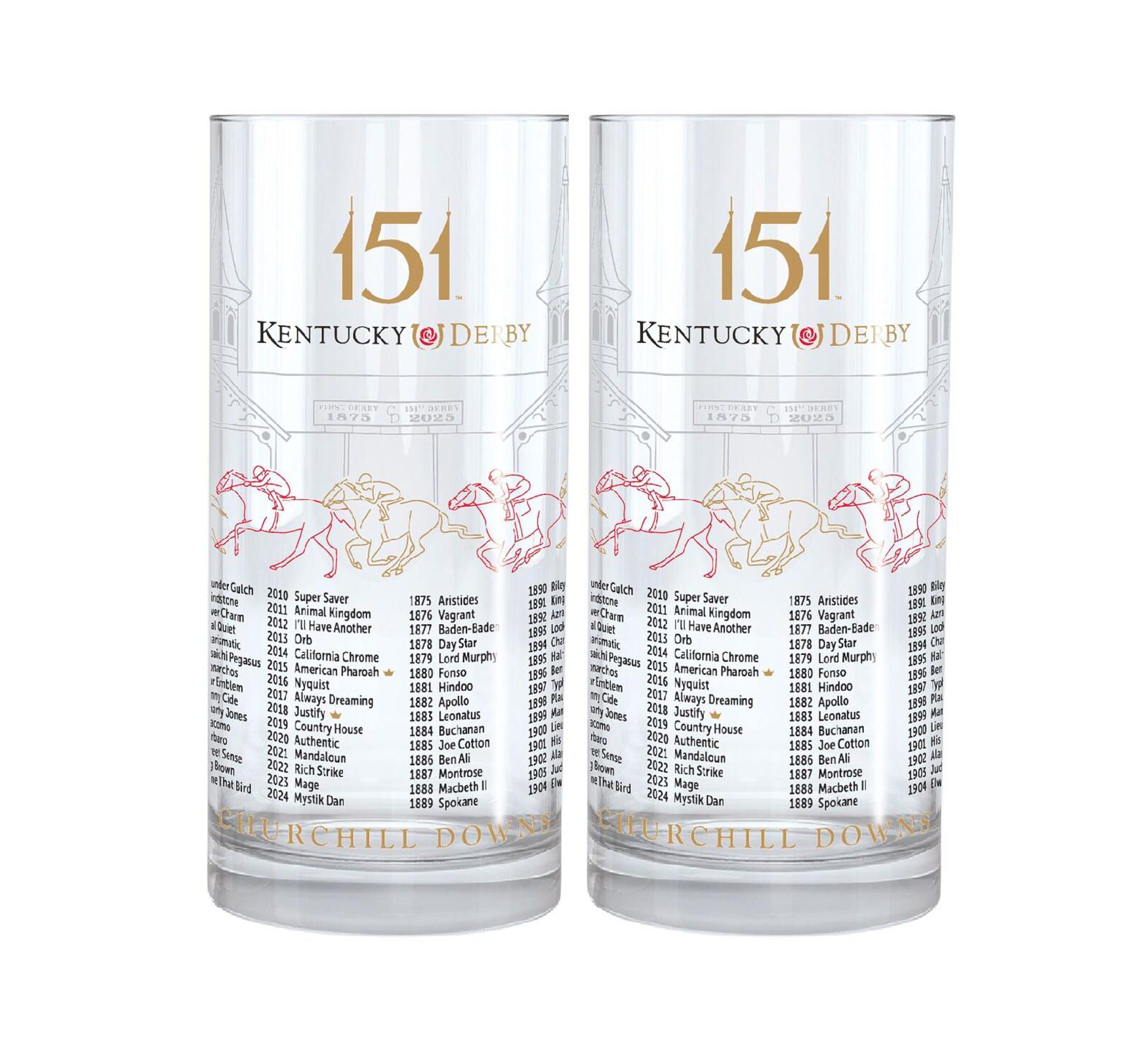 West Coast Novelty Стаканы для минт-джулепа Kentucky Derby 151, упаковка 2 шт