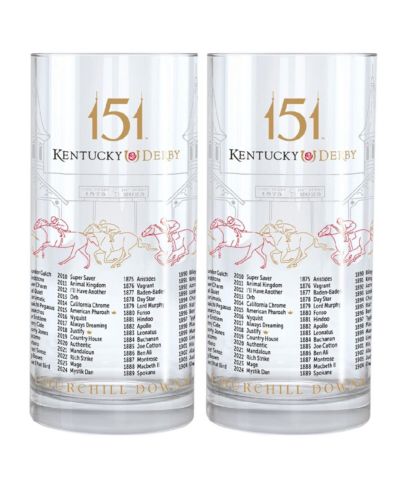 West Coast Novelty Стаканы для минт-джулепа Kentucky Derby 151, упаковка 2 шт