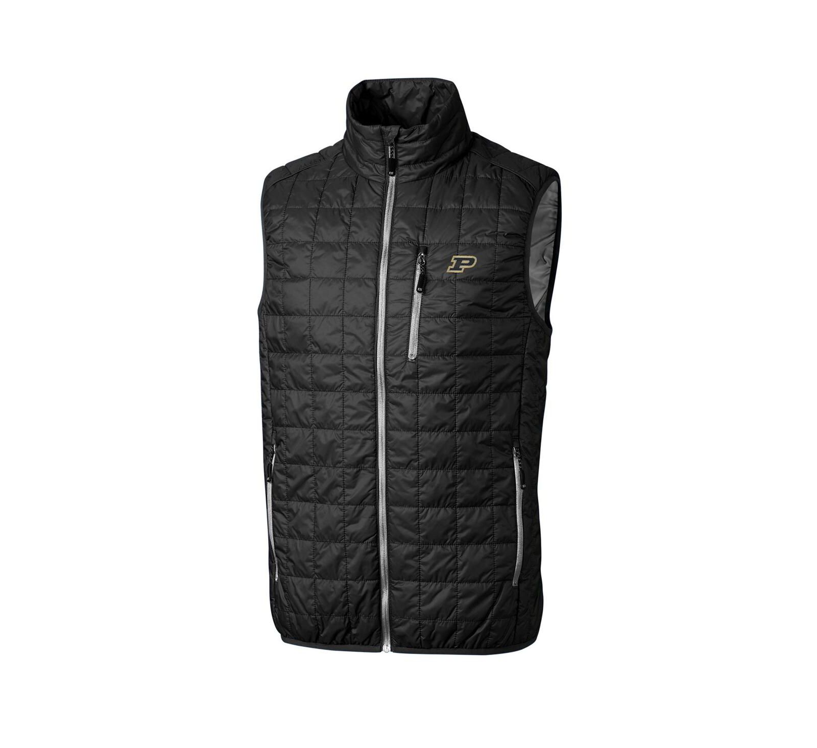 Мужской жилет Cutter & Buck Purdue Boilermakers Rainier Full-Zip