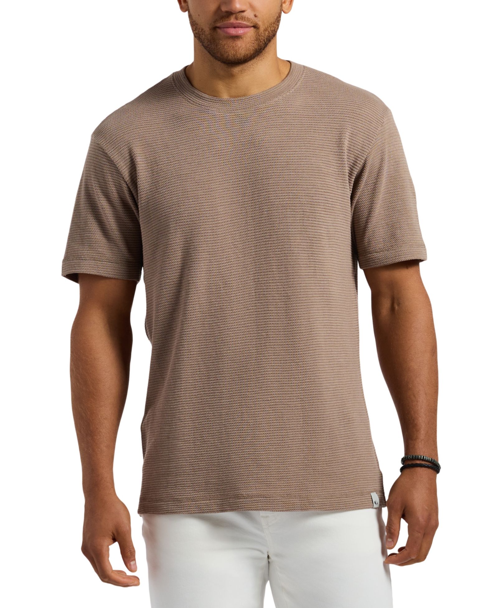 Buffalo David Bitton Мужская футболка в рубчик Waffle Knit Short Sleeve