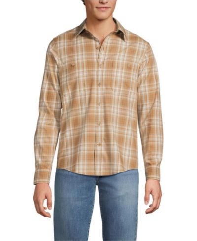 Lands' End Men's Lightweight Coastal Flannel Shirt