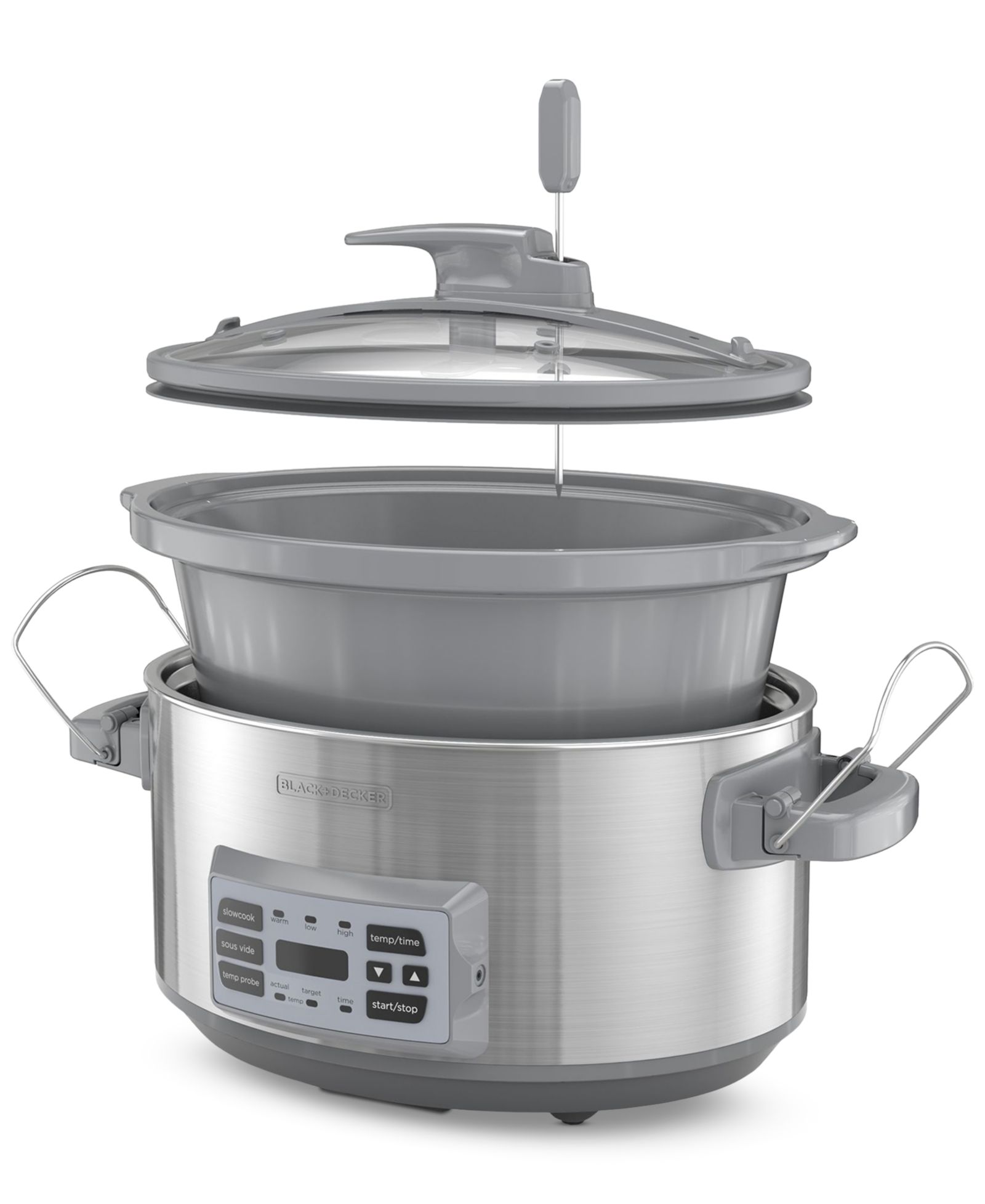 Black & Decker 7-Quart Digital Temperature Probe Slow Cooker