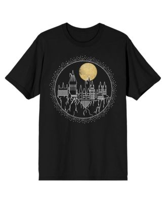 Футболка Harry Potter Big & Tall Hogwarts Line Art Moonrise Black, 4XL