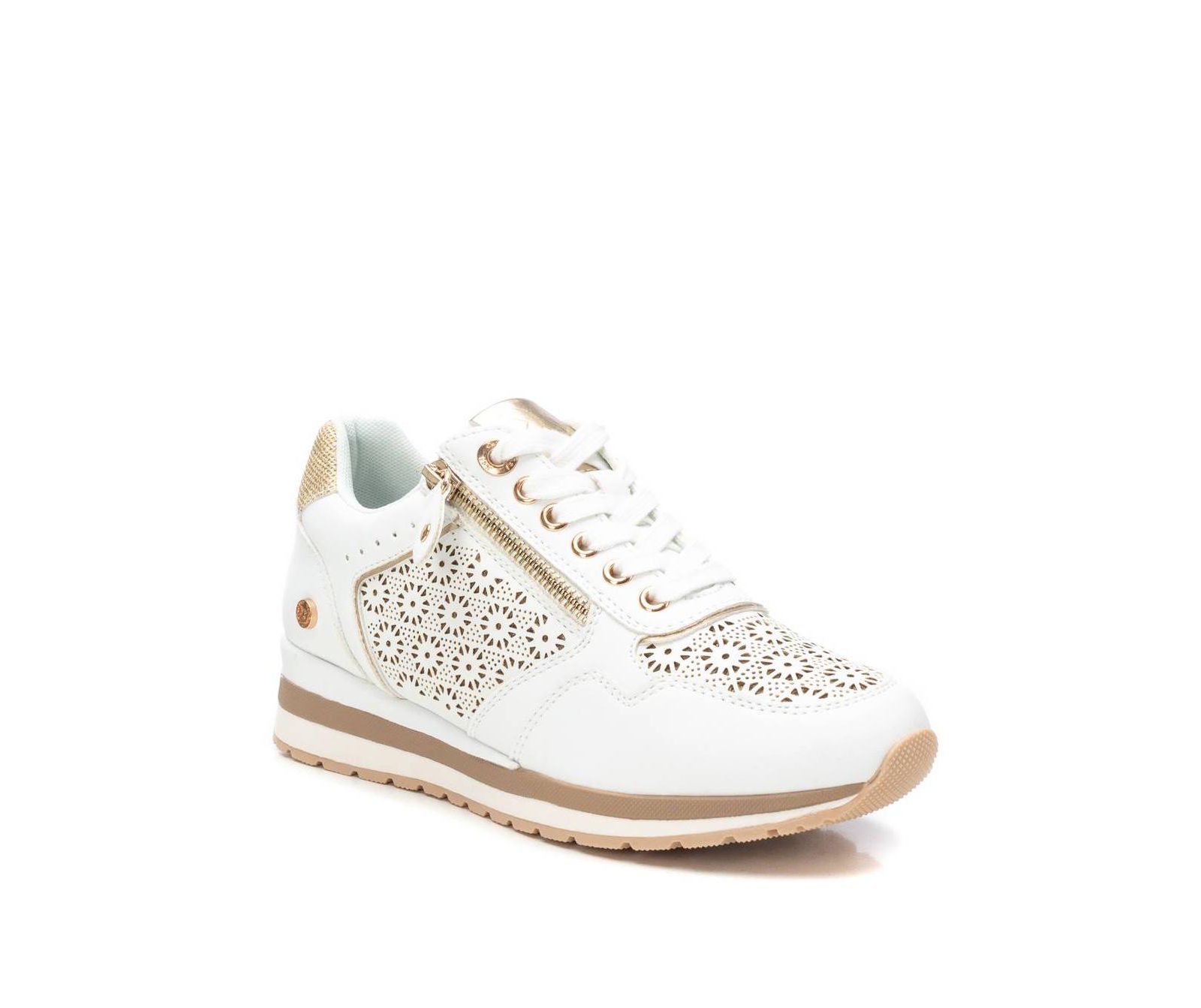 XTI Women's Casual Sneakers With Side Zipper