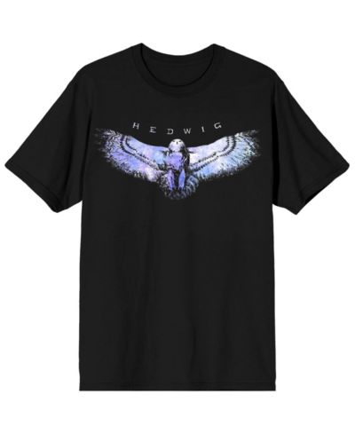 Harry Potter Big & Tall Hedwig The Owl Crew Neck Short Sleeve Black T-shirt-Large