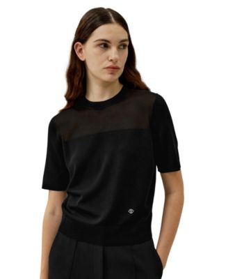 Женская изысканная шелковая футболка LILYSILK Dual-Knit Silk