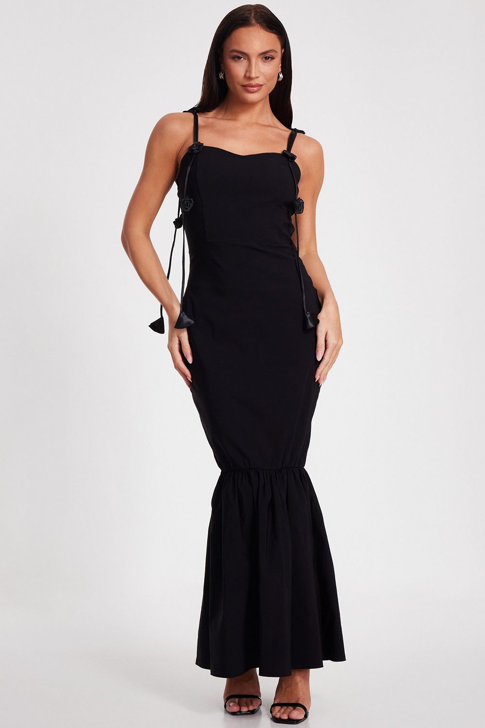 QUIZ Women's Bengaline Fishtail Maxi Dress