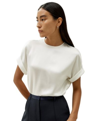LILYSILK Women's Contemporary Oversized Silk Top