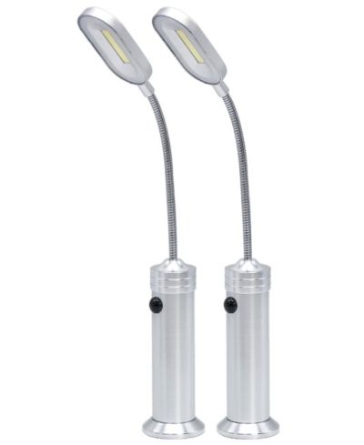 Sorbus LED магнитный светильник с гибкой ножкой, влагозащищенный, набор из 2 шт