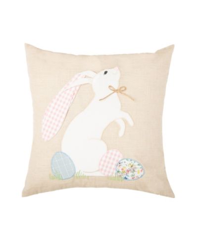 Декоративная наволочка C&F Home Bunny Eggs Embroidered Spring Easter
