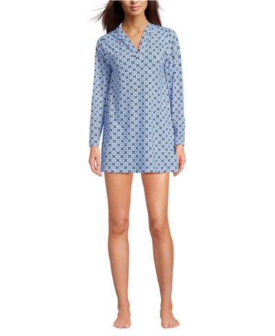 Lake blue geo floral