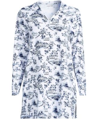 White/blue toile