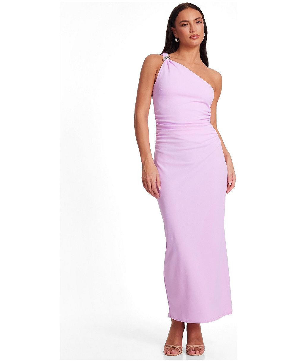 Женское макси-платье на одно плечо с пряжкой QUIZ Women's One Shoulder Buckle Maxi Dress