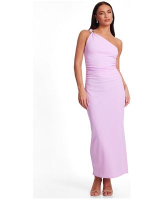 Женское макси-платье на одно плечо с пряжкой QUIZ Women's One Shoulder Buckle Maxi Dress