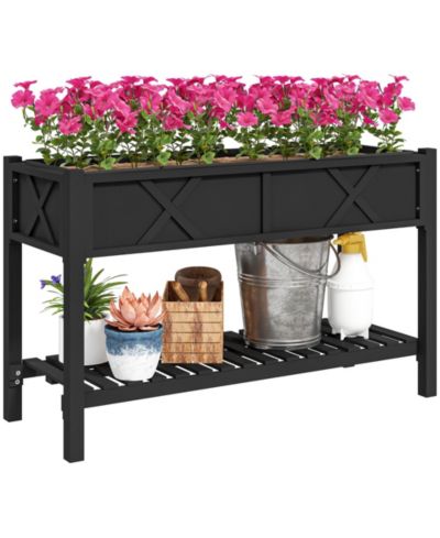 Садовая грядка Outsunny Elevated Wood Garden Bed, 47 x 22 x 31.5in Flower Box