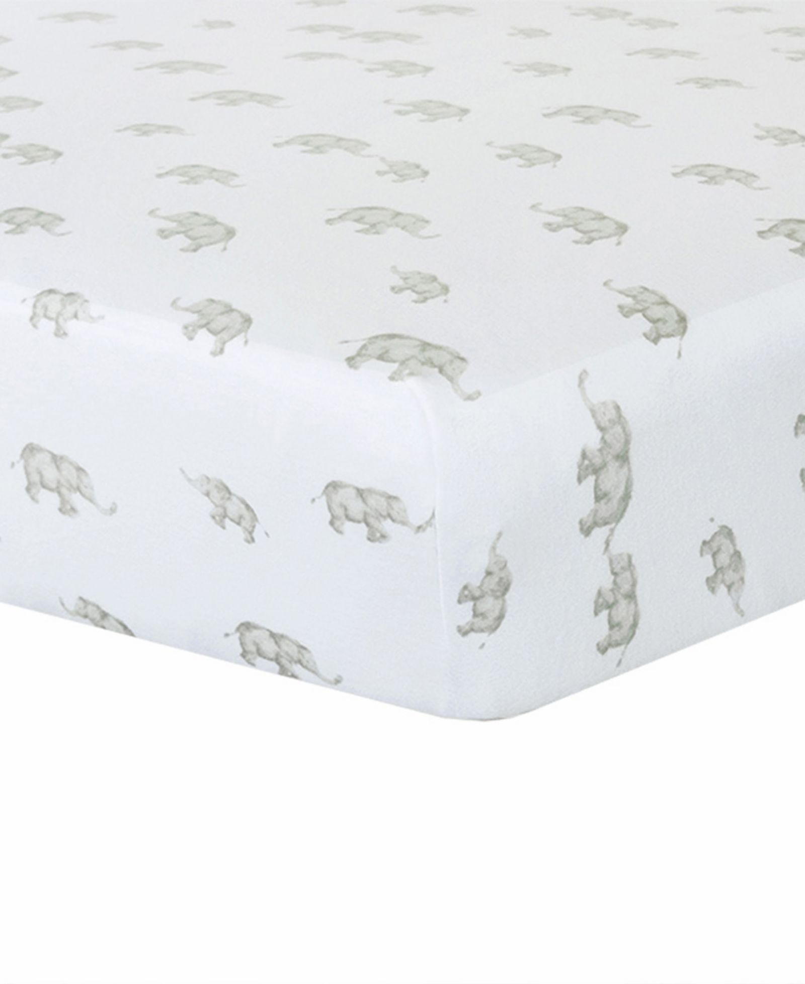 Living Textiles Детская простыня для кроватки с рисунком слона из коллекции Elephant Heritage