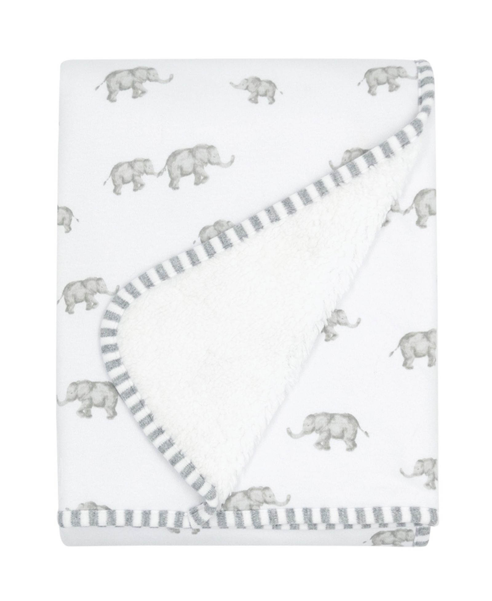 Living Textiles Детский плед Sherpa Elephant Heritage Collection для мальчиков и девочек