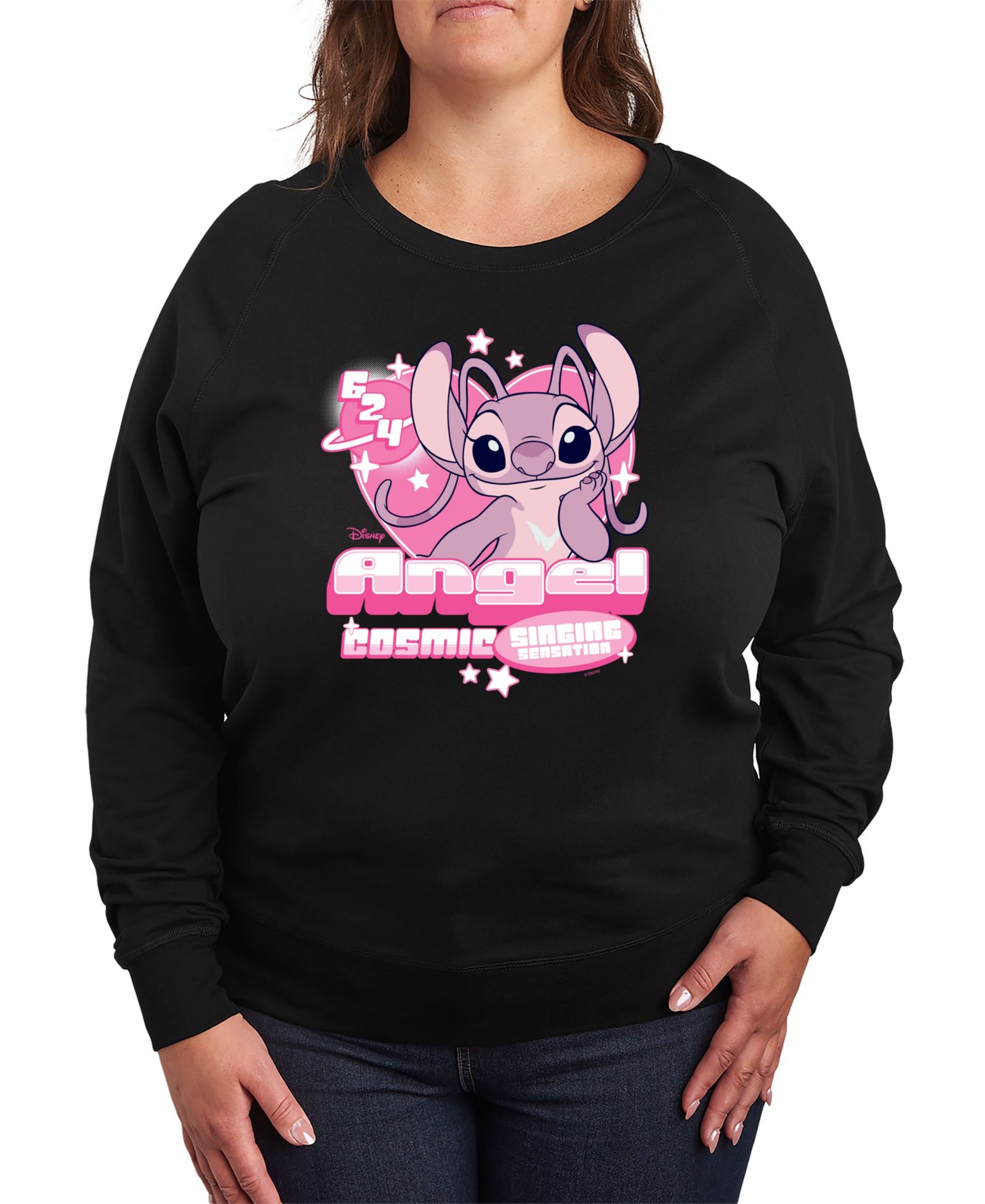 Hybrid Apparel Plus Size Lilo and Stitch Angel 624 футболка-джемпер