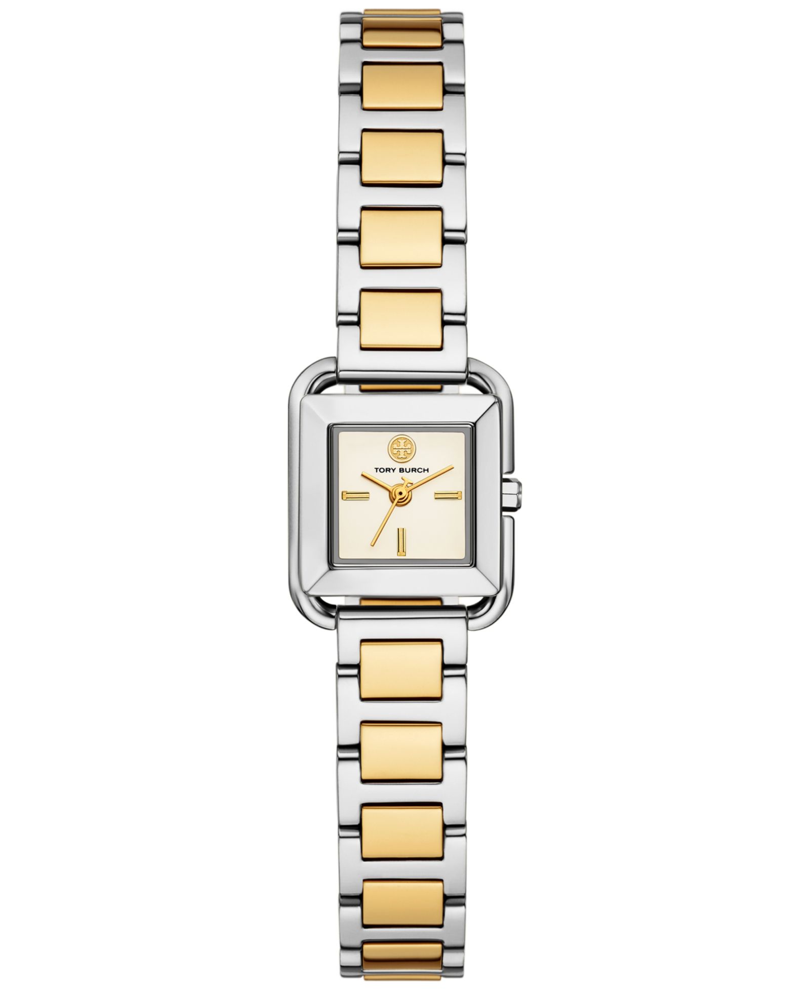 Женские часы Tory Burch The Kira Square Two-Tone Stainless Steel 18mm