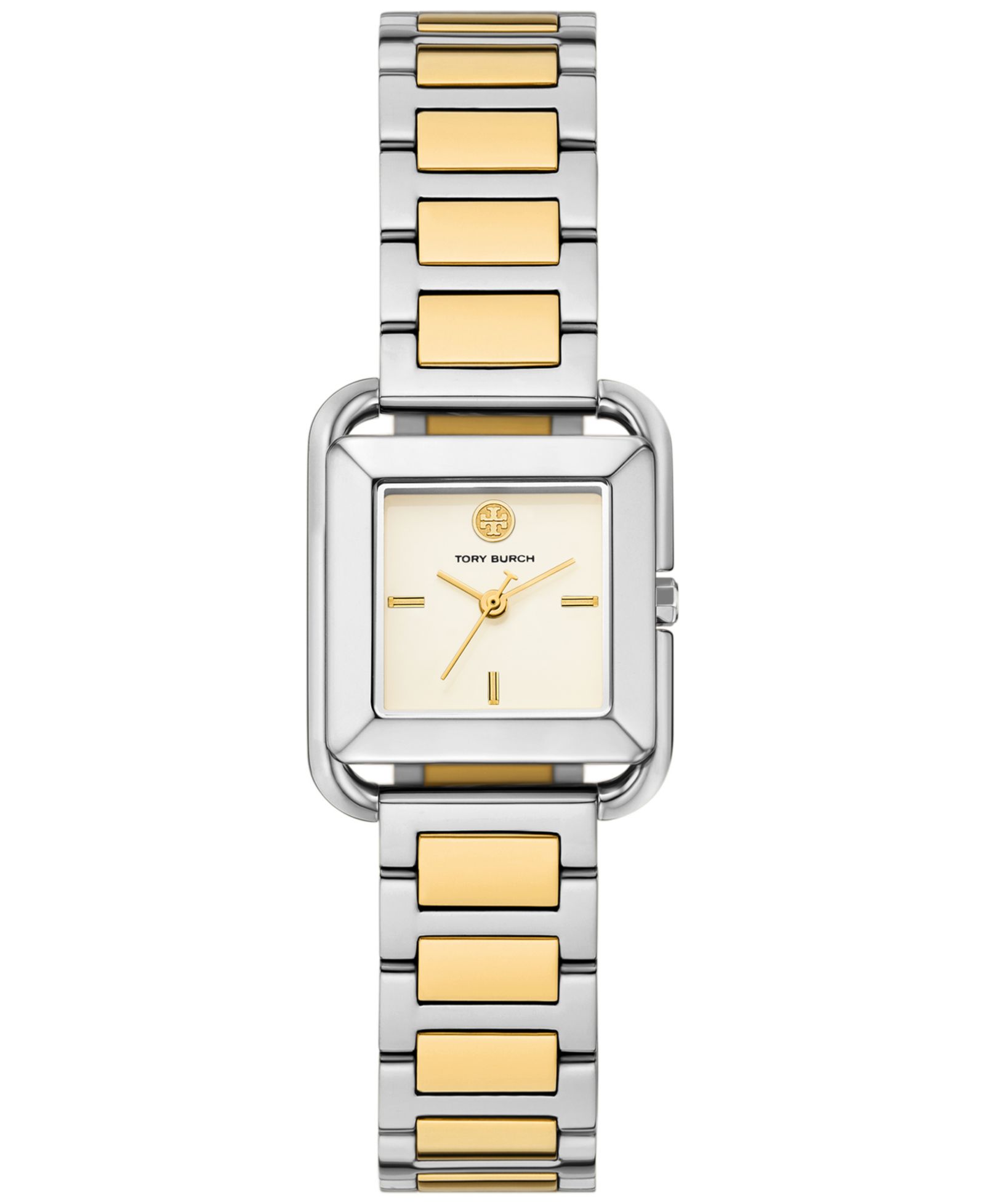 Женские часы Tory Burch The Kira Square Two-Tone Stainless Steel 24mm