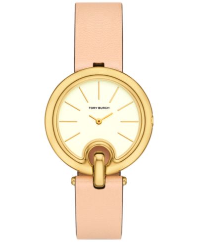 Часы Tory Burch Women's The Pierced с кожаным ремешком коричневого цвета 36mm