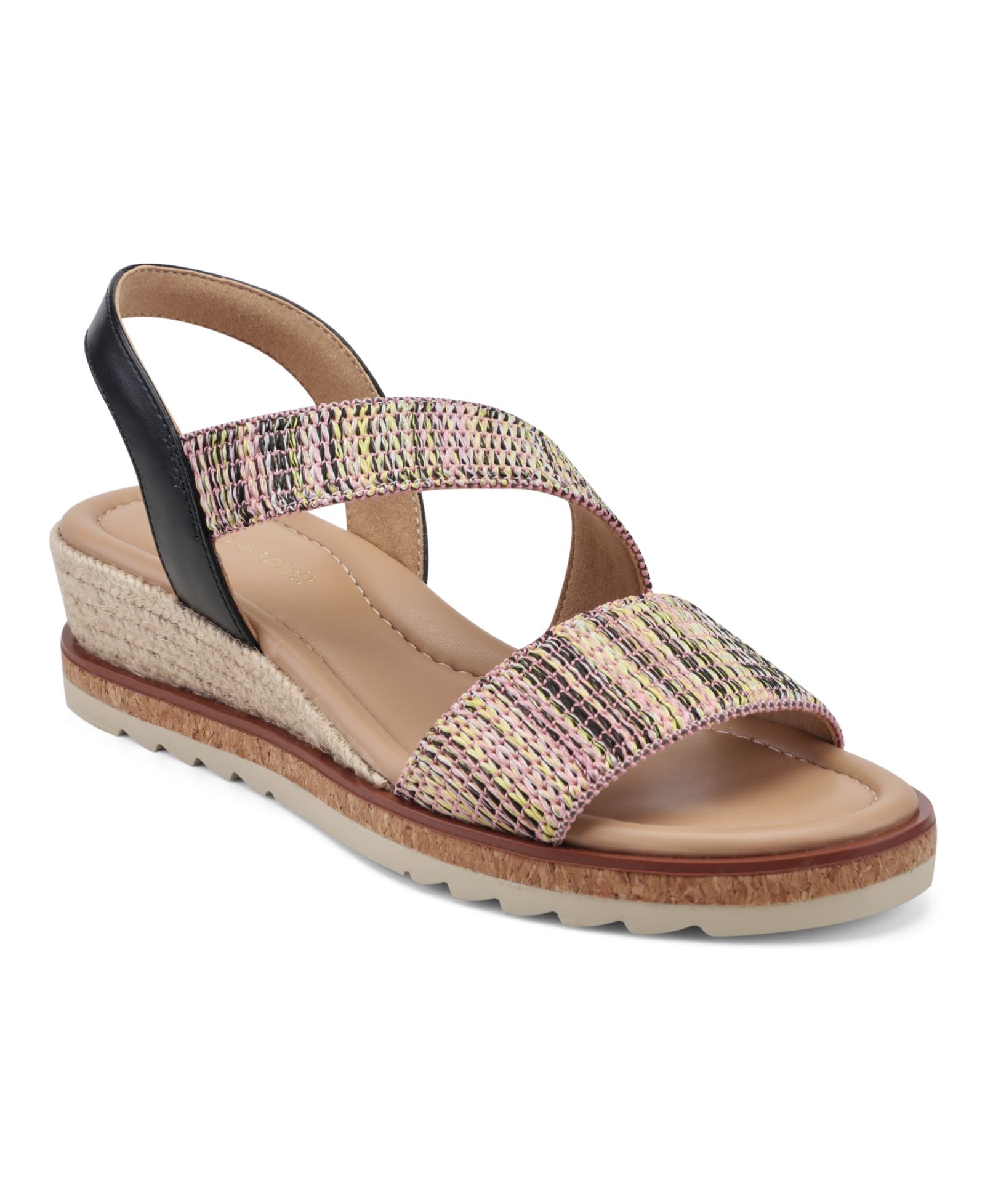 Easy Spirit Женский Sabina Strappy Low Wedge Sandals