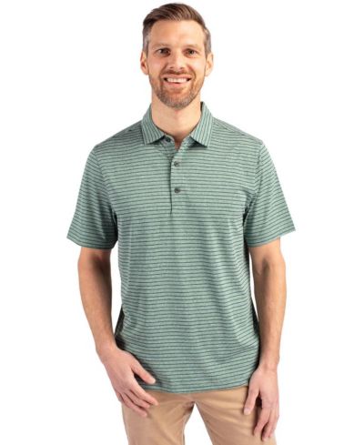Cutter & Buck Men's Cutter and Buck Forge Eco Heather Stripe Stretch Recycled Polo
