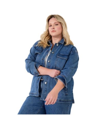 Женская джинсовая куртка и пальто June & Vie Denim Utility