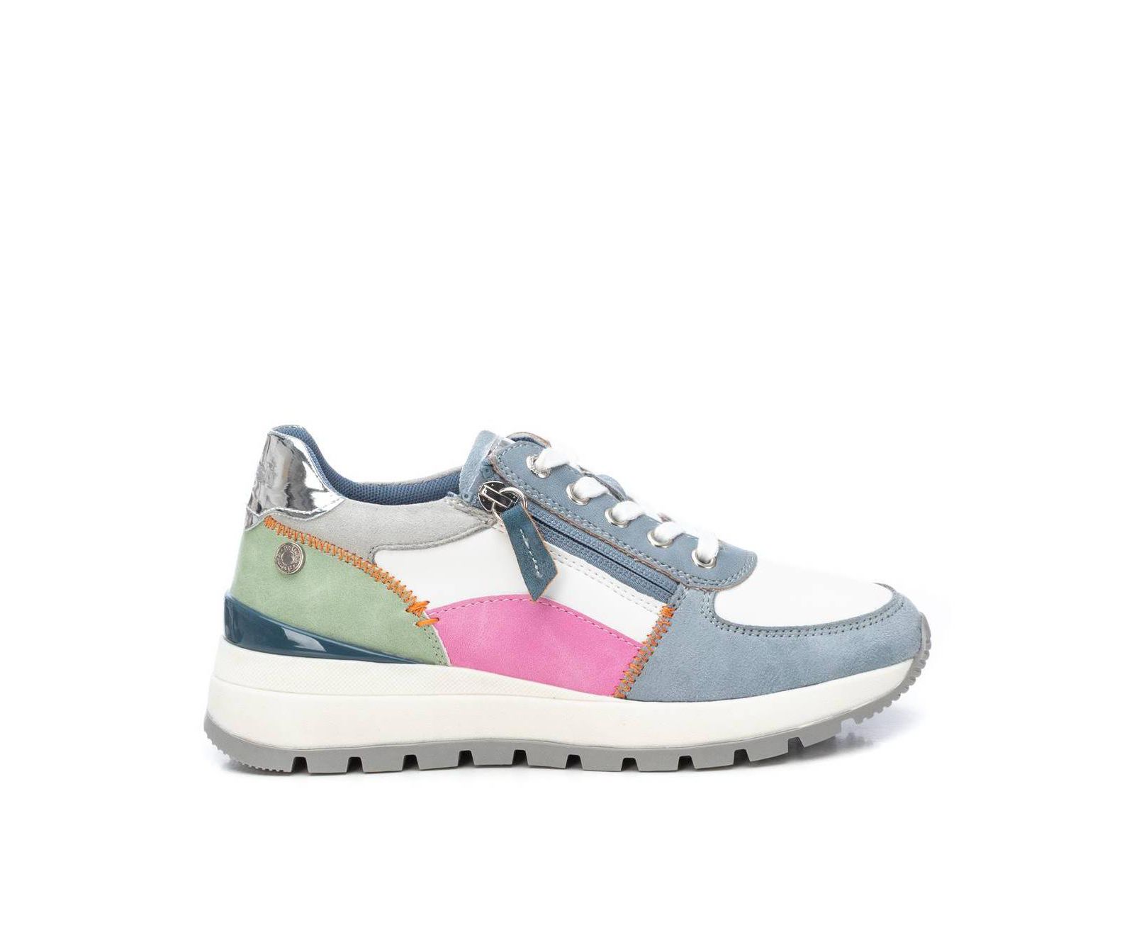 Xti Women's Casual Sneakers Refresh Collection with Side Zipper