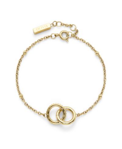 Женский браслет Olivia Burton Amity Interlock Gold Tone Stainless Steel