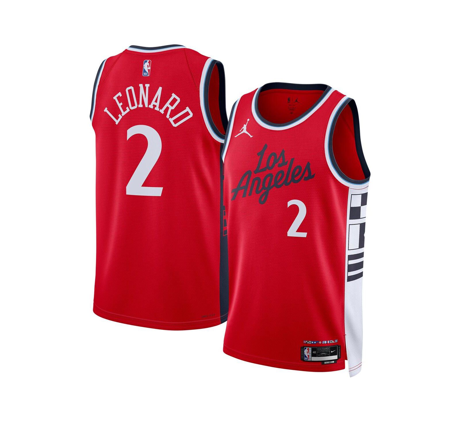 Jordan Men's and Women's Kawhi Leonard Red LA Clippers 2024/25 Swingman Jersey - Statement Edition